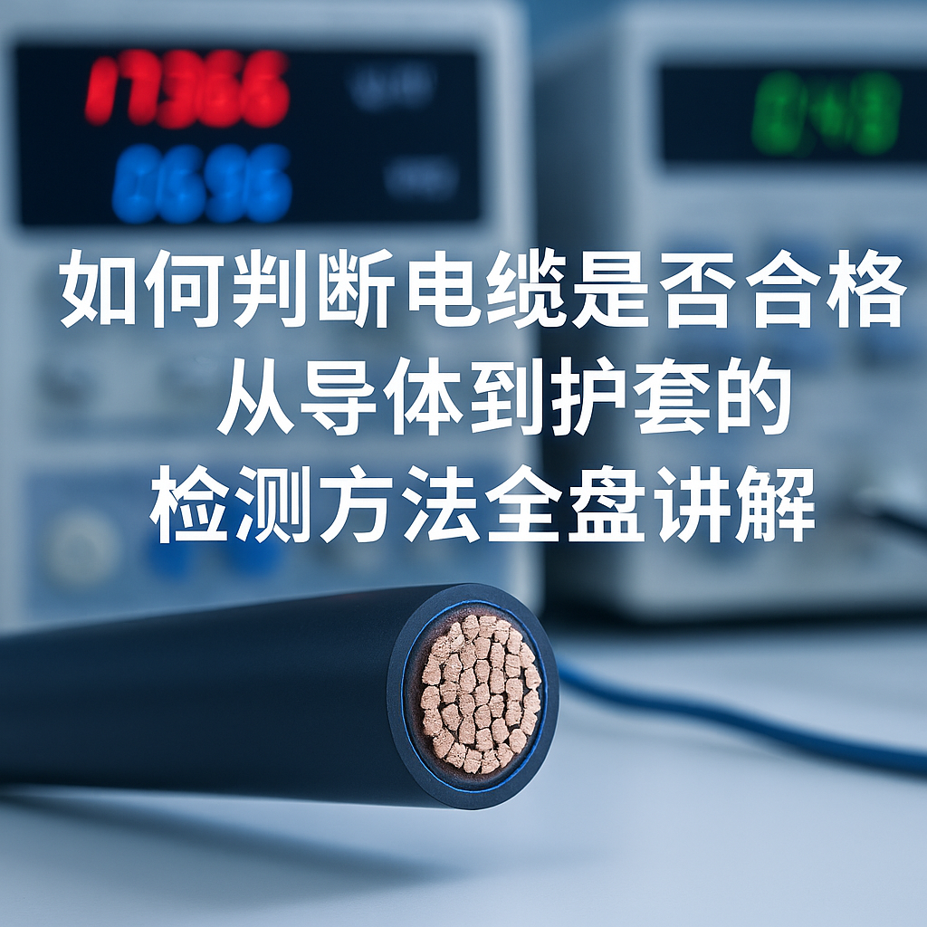 若何判断电缆是否合格？从导体到护套的检测步骤全盘解说